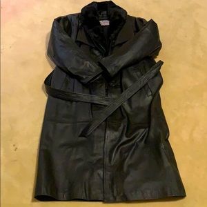 Black Leather Coat